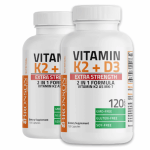 (1 Pack) Vitamin K2 D3 Supplement for Bone and Heart Health – 120 Capsules, Extra Strength