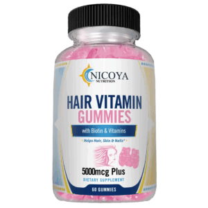 (1 Pack) Biotin Hair Growth Gummies for Hair Growth & Health Support – 5000mcg, 60ct