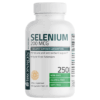 Bottle of Selenium 200mcg Amino Acid Chelate — 250 Capsules, immune support, non-GMO