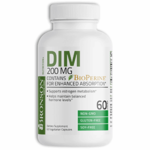 (1 Pack) DIM 200mg with BioPerine – Hormone Balance & Estrogen Metabolism, 60 Veg Capsules