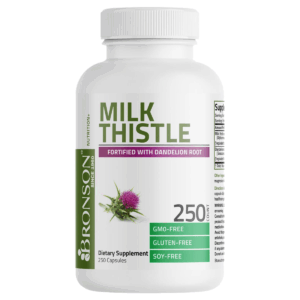 (1 Pack) Milk Thistle 1000mg with Dandelion Root – Liver Support Supplement, 120 Capsules