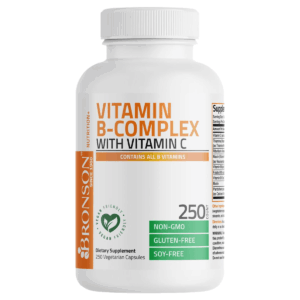 (1 Pack) Vitamin B Complex Immune Support Supplement with Vitamin C – 250 Capsules