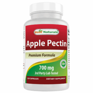 (1 Pack) Apple Pectin 700 mg 120 Capsules – Digestive Health Support