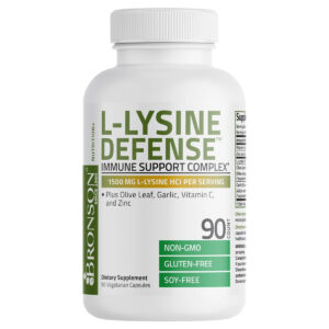 (1 Pack) L-Lysine Defense Immune Support Complex 1500mg – 90 Vegetarian Capsules