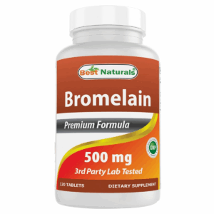 (1 Pack) Bromelain Supplement 500 mg 120 Ct – Digestive & Joint Support