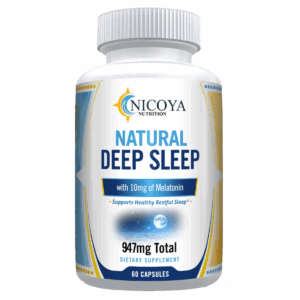 (1 Pack) Melatonin Sleep Supplement for Deep Sleep & Relaxation – 60ct