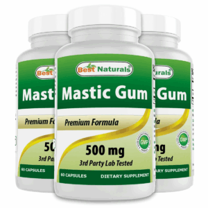 (3 Pack) Mastic Gum 500mg Capsules | Digestive Support & Gut Health, 60 Count